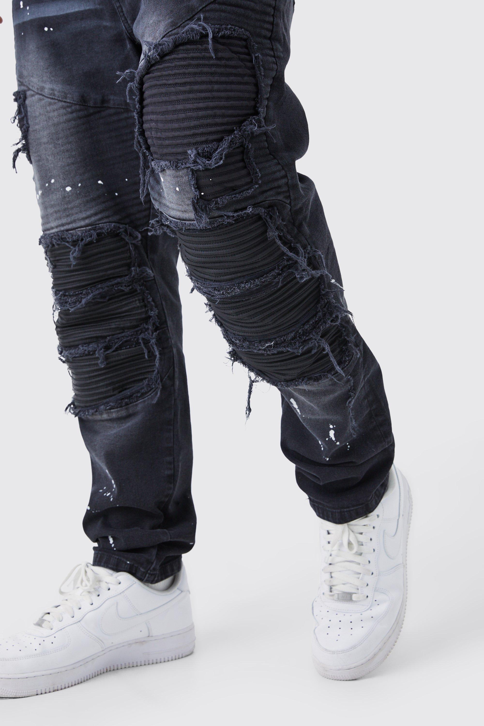 Diesel black ripped store jeans